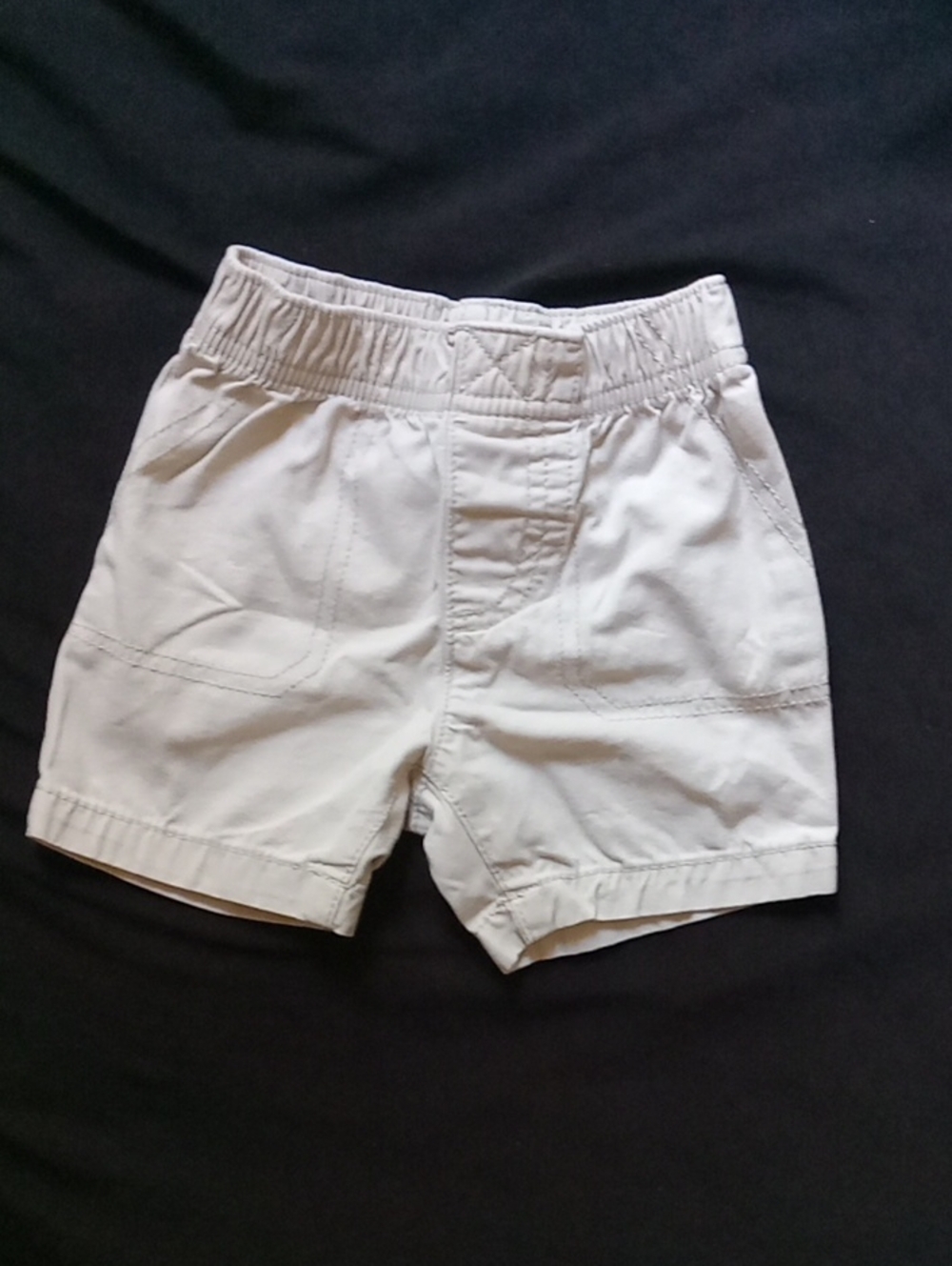 Carter's Beige Elastic Waist Toddler Shorts